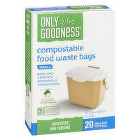 Only goodness - Compostable Food Waste Bags, Small, 20 Each