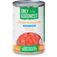 Only goodness - Diced Tomatoes, No Salt Added, 398 Millilitre