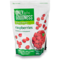 Only Goodness - Organic Raspberries, 600 Gram