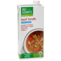 Only Goodness - Organic Beef Broth Low Sodium, 946 Millilitre