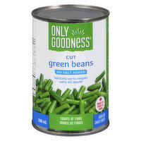 Only goodness - Cut Green Beans, No Salt Added, 398 Millilitre