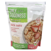 Only Goodness - Organic Quick Oats, 1 Kilogram