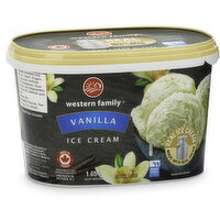 western Family - Classic Vanilla Ice Cream, 1.65 Litre