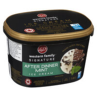 Western Family - Signature Ice Cream, After Dinner Mint, 1.65 Litre