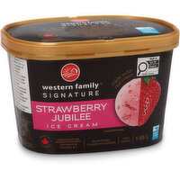 Western Family - Signature Strawberry Jubilee Ice Cream, 1.65 Litre