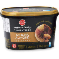 Western Family - Signature Mocha Almond Ice Cream, 1.65 Litre