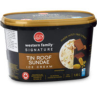 Western Family - Signature Tin Roof Sundae Ice Cream, 1.65 Litre
