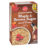 Western Family - Instant Oatmeal Maple & Brown Sugar, 344 Gram