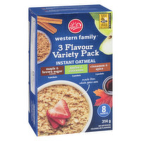 Western Family - Instant Oatmeal 3 Flavour Variety