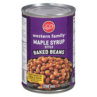 Western Family - Baked Beans Maple Style, 398 Millilitre
