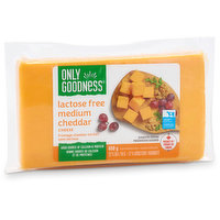 Only goodness - Lactose Free Medium Cheddar, 400 Gram