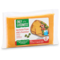 ONLY GOODNESS - Lactose Free Old Cheddar, 400 Gram