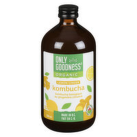 ONLY GOODNESS - Organic Kombucha - Lemon Ginger, 500 Millilitre