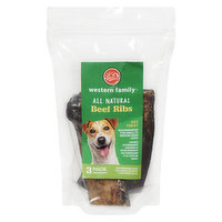 Western Family - Beef Ribs Pet Treat, 3 Each