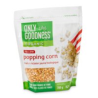 Only Goodness - Organic Yellow Popping Corn, 700 Gram
