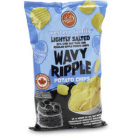 Western Family - Wavy Ripple Potato Chips, Lightly Salted, 235 Gram