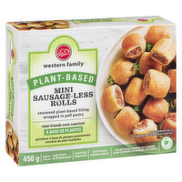 western Family - Plant Based Mini Sausage-less Rolls, 450 Gram