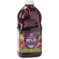 western Family - Cranberry Grape 100% Juice Blend, 1.89 Litre