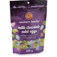 Western Family - Milk Chocoalte Mini Eggs, 200 Gram