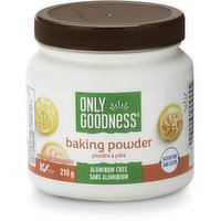 ONLY GOODNESS - Baking Powder, Aluminum & Gluten Free, 210 Gram