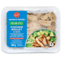 Western Family - Italian Style Chicken Breast Strips, 300 Gram