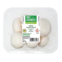 Only Goodness - Organic White Medium Mushrooms, 227 Gram