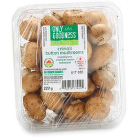 ONLY GOODNESS - Organic Crimini Button Mushrooms, 227 Gram