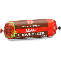 Western Family - Lean Ground Beef, 454 Gram