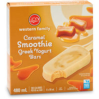 Western Family - Caramel Greek Yogurt Bar, 480 Millilitre