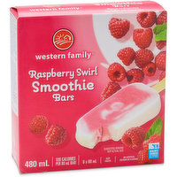 Western Family - Raspberry Swirl Smoothie Bar, 480 Millilitre