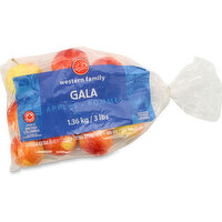 Western Family - Gala Apples, 3lbs Bag, 1 Each