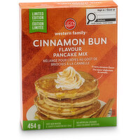 Western Family - Cinnamon Bun Flavour Pancake Mix - Limited Edition, 454 Gram