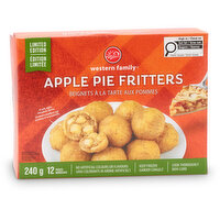 Western Family - Harvest Apple Pie Fritters, 12 Pack - Limited Edition, 240 Gram