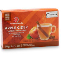 Western Family - Apple Cider Flavoured Drink Mix, 10 Pack - Limited Edition, 210 Gram