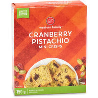 Western Family - Cranberry Pistachio Mini Crisps, Limited Edition, 150 Gram