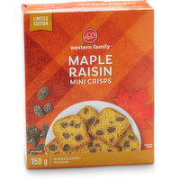 Western Family - Maple Raisin Mini Crisps, Limited Edition, 150 Gram