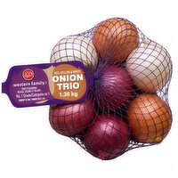Onions - Tri Pack, 3lb Mesh Bag, 1 Each