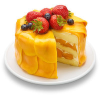 6 Inches - Fresh Mango Cake, 1 Each