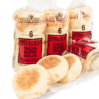 Golden West - English Muffins Extra Crisp, 390 Gram
