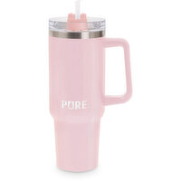 Pure - Insulated Tumbler with Handle/Straw - Pink 40oz, 1 Each