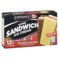 Chapman's - Ice Cream Super Sandwich - Double Decker, 12 Each