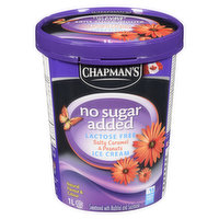 CHAPMANS - Salty Caramel & Peanuts Ice Cream Lactose Free NSA, 1 Litre