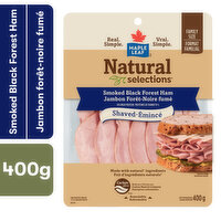 Maple Leaf - Natural Selections Sliced Black Forest Deli Ham,  Smoked , Family Size, 400 Gram