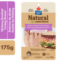 Maple Leaf - Natural Selection Shaved Deli Turkey Breast, Hickory Smoked, 175 Gram