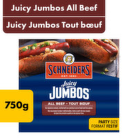 Schneiders - Juicy Jumbos All Beef Wieners Family Pack, 750 Gram