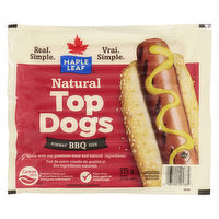 Maple Leaf - Natural Top Dogs BBQ Hot Dogs