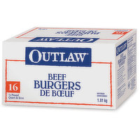 Outlaw - Beef Burgers, 1.81 Kilogram