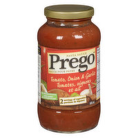 Prego - Pasta Sauce - Tomato, Onion & Garlic, 645 Millilitre