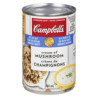Campbell's - Soup - Cream of Mushroom 40% Less Salt, 284 Millilitre