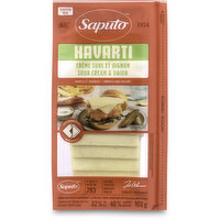 Saputo - Havarti Sour Cream & Onion Cheese Slices, 160 Gram